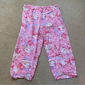 Floral Capri Pajama Pants